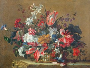 Kurv med blomster